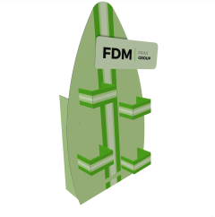 Parametric surfboard brochure holder