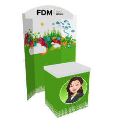 Parametric In-store theatre with background Display