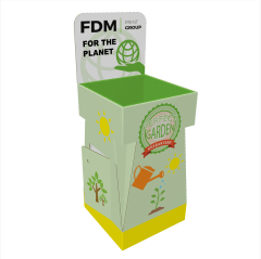 Parametric free standing display with tray