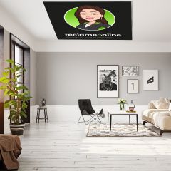 Textielframe aan plafond