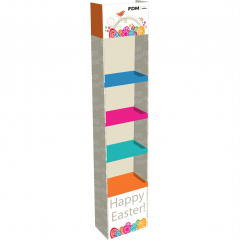 Free standing display with lateral support