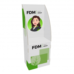 Desk with curved sides