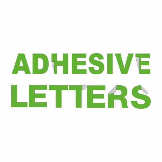 Adhesive letters
